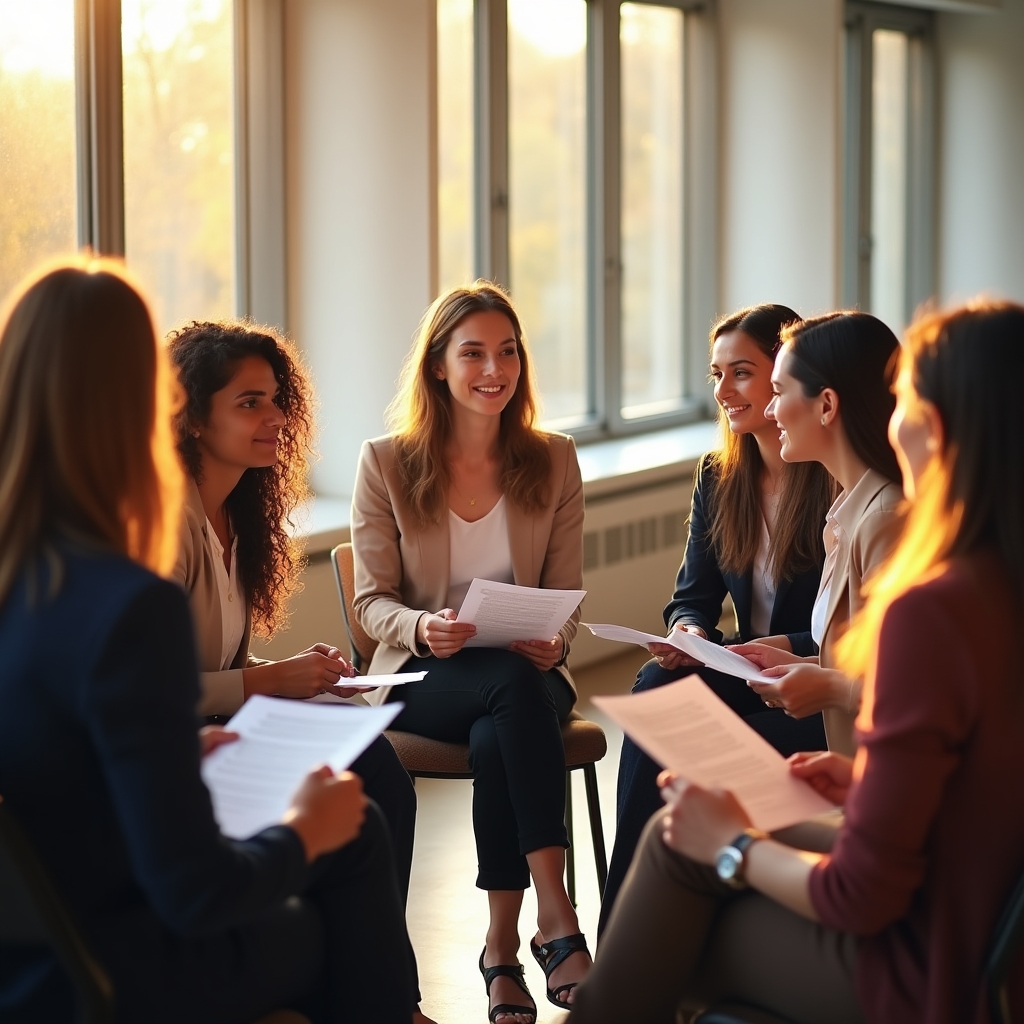 Skupinový workshop, účastníci pracují na modelové situaci rozhodování